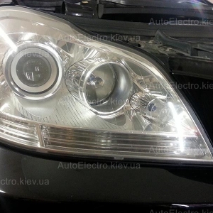 Замена и установка биксеноновых линз на Mercedes GL 2008